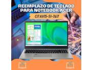 REEMPLAZO DE TECLADO PARA NOTEBOOK ACER CI7 AV15-51-7617