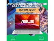 ACTUALIZACIÓN DE WINDOWS PARA NOTEBOOK ASUS CE X515MA-BR484T