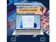 MANTENIMIENTO DE NOTEBOOK ASUS CI3 X515EA-EJ1038W