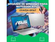 UPGRADE DE WINDOWS PARA NOTEBOOK ASUS CI5 X415JA-EB1361T
