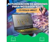 ACTUALIZACIÓN DE WINDOWS PARA NOTEBOOK ASUS CI5 FX506LH-HN002T