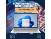 MANTENIMIENTO DE NOTEBOOK ASUS CI7 X515EA-BQ1002T