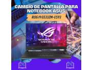 CAMBIO DE PANTALLA PARA NOTEBOOK ASUS ROG I9 G533ZM-ES93