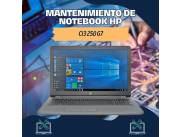 MANTENIMIENTO DE NOTEBOOK HP CI3 250 G7