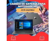 CAMBIO DE BATERÍA PARA NOTEBOOK HP CI3 15-DA2018LA