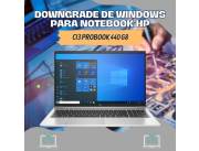 DOWNGRADE DE WINDOWS PARA NOTEBOOK HP CI3 PROBOOK 440 G8