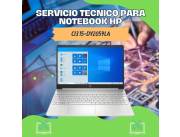 SERVICIO TECNICO PARA NOTEBOOK HP CI3 15-DY2059LA
