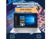 MANTENIMIENTO DE NOTEBOOK HP CI5 15-CC502LA
