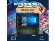 MANTENIMIENTO DE NOTEBOOK HP I5 15-DK0056WM