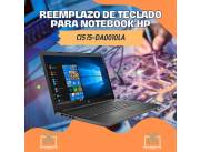 REEMPLAZO DE TECLADO PARA NOTEBOOK HP CI5 15-DA0010LA
