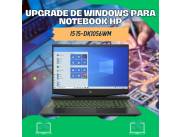 UPGRADE DE WINDOWS PARA NOTEBOOK HP I5 15-DK1056WM