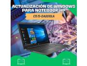 ACTUALIZACIÓN DE WINDOWS PARA NOTEBOOK HP CI5 15-DA0010LA