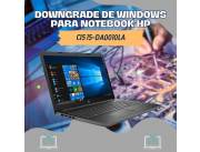 DOWNGRADE DE WINDOWS PARA NOTEBOOK HP CI5 15-DA0010LA