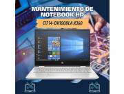 MANTENIMIENTO DE NOTEBOOK HP CI7 14-DH1008LA X360