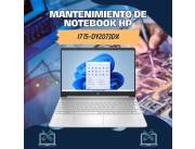 MANTENIMIENTO DE NOTEBOOK HP I7 15-DY2073DX