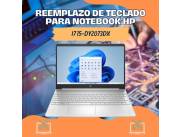 REEMPLAZO DE TECLADO PARA NOTEBOOK HP I7 15-DY2073DX