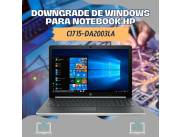 DOWNGRADE DE WINDOWS PARA NOTEBOOK HP CI7 15-DA2003LA