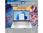 DOWNGRADE DE WINDOWS PARA NOTEBOOK HP I7 15-DY2073DX
