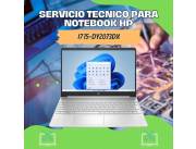 SERVICIO TECNICO PARA NOTEBOOK HP I7 15-DY2073DX