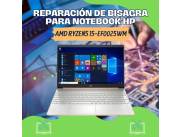 REPARACIÓN DE BISAGRA PARA NOTEBOOK HP AMD RYZEN5 15-EF0025WM