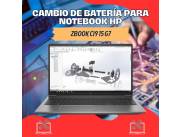 CAMBIO DE BATERÍA PARA NOTEBOOK HP ZBOOK CI9 15 G7