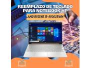 REEMPLAZO DE TECLADO PARA NOTEBOOK HP AMD RYZEN5 15-EF0025WM