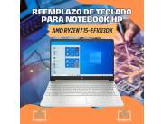 REEMPLAZO DE TECLADO PARA NOTEBOOK HP AMD RYZEN 7 15-EF1013DX