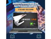 MANTENIMIENTO DE NOTEBOOK AORUS I7 15G WB-7US2130MH
