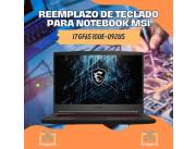 REEMPLAZO DE TECLADO PARA NOTEBOOK MSI I7 GF65 10UE-092US