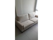 Sillón Sofa de Living tapizado crema