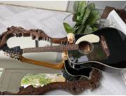 (ORIGINAL) Guitarra eléctrica acústica Fender Sonoran / SCE BK serie California (POCO USO)