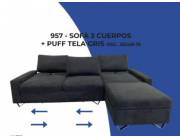 Sofa Seccional Coufa Ecocuero 957