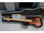 Fender American Deluxe Jazz V 5-String bass, 3-Color Sunburst