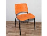Silla de espera - interlocutor - fija - color naranja (3011)