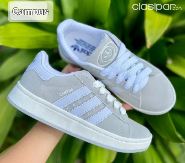 Adidas campus Premium en negro y gris para caballero 2390507 Clasipar en Paraguay