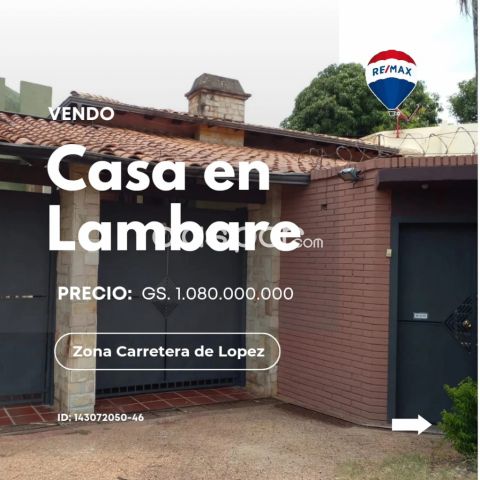 Casas - VENDO HERMOSA CASA EN LAMBARÉ