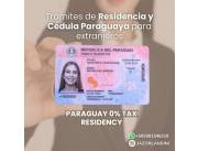 Trámites de Residencia y Cédula Paraguaya para extranjeros 0% TAX
