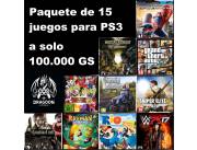 Pack de 15 juegos PS3, oferta!!!!