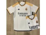 ▪️Camiseta Real Madrid logo bordado calidad tailandesa talle Adulto ▪️Talle P al xxl ▪️P