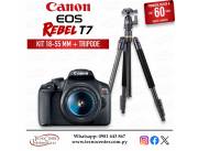 Cámara Canon EOS Rebel T7 Kit 18-55mm. + Trípode. Adquirila en cuotas!