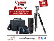 Cámara Canon EOS Rebel T7 Kit Full. Adquirila en cuotas!