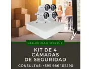 ¡Seguridad para tu negocio al alcance de tu mano con Kit 4 cámaras 720P!