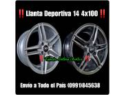 Llanta Deportiva 14 4x100 nuevos