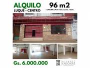 ALQUILO AMPLIO SALÓN 133 Mtrs² EN EL CENTRO MISMO DE LUQUE.