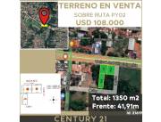 VENDO 3 LOTES JUNTOS EN CAPIATÁ SOBRE RUTA PY02 - US$ 108.000