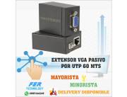 EXTENSOR VGA POR RJ45 HASTA 60M METROS