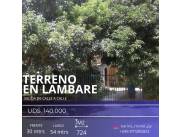 Vendo Terreno barato en Lambaré salida de Calle a Calle