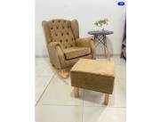 Sofa poltrona mecedora+puff