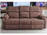 SOFA POLTRONA COUFA 3 LUGARES RECLINABLE CON PORTA VASOS (932) ¡Comodidad e innovación!