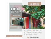 Vendo duplex de 3 dormitorios en Mburucuya